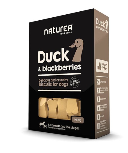 [NTC32314] Naturea Biscuits Duck Blackberries