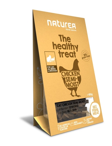 [NTC37066] Naturea Cat Treats Chicken Semi-Moist