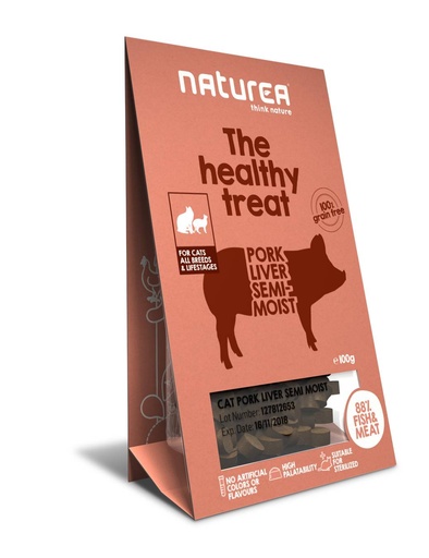 [NTC37070] Naturea Cat Treats Pork Liver Semi-Moist